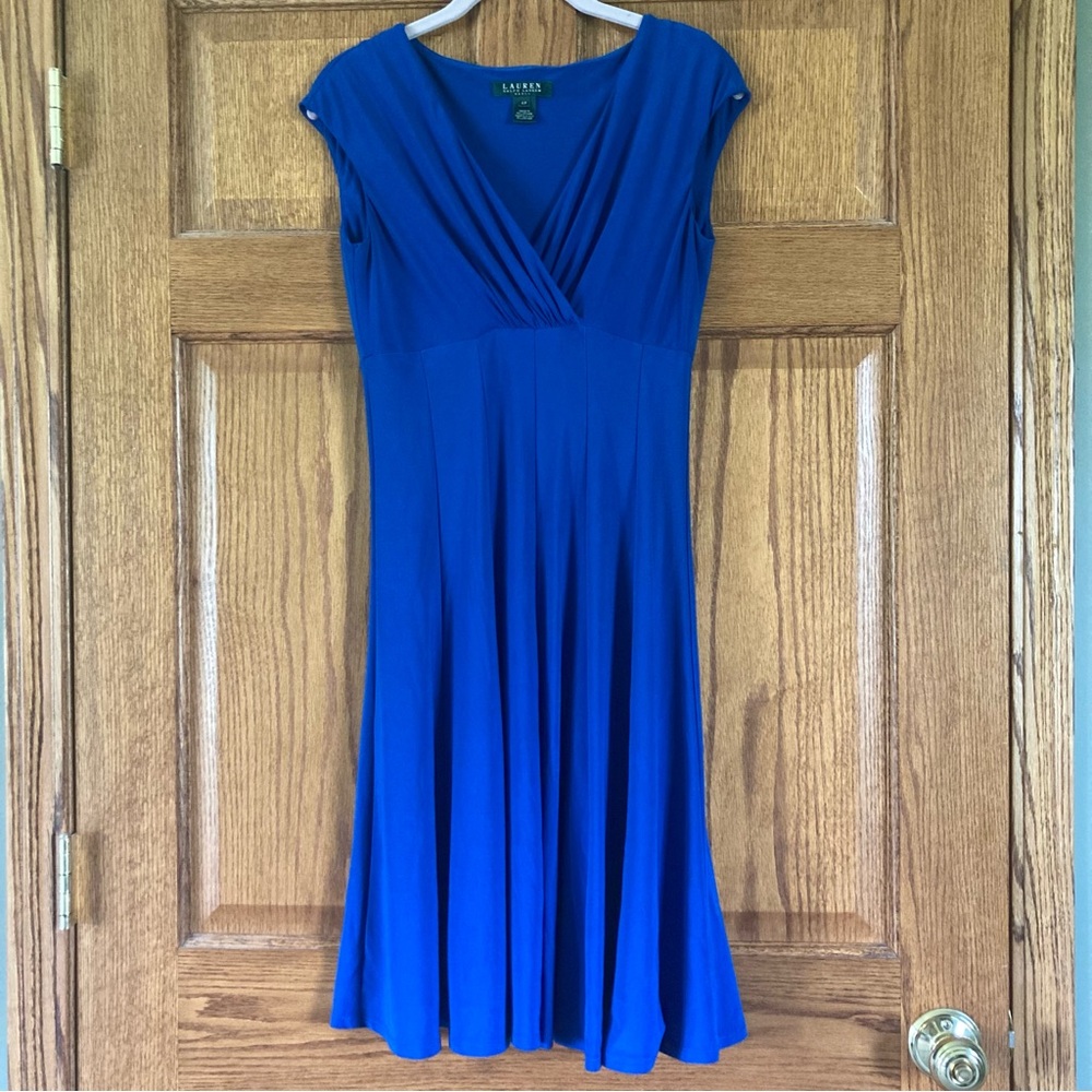 Lauren Ralph Lauren Vibrant Blue Dress 4P